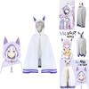 Nádherný plášť Emilia pro cosplay Rezero Stylový plášť s kapucí pro fanoušky anime