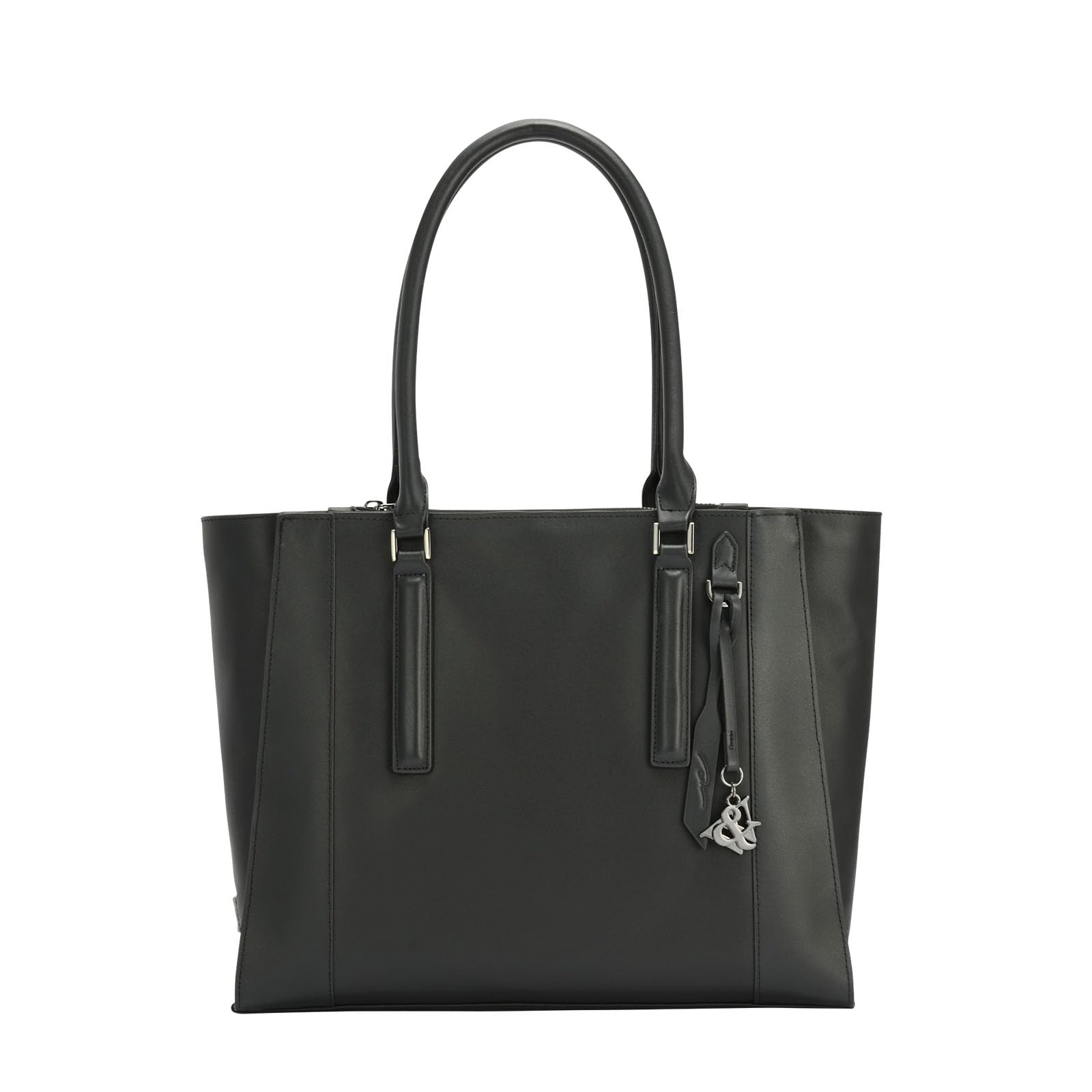 

Double Day Night Gourmet Key Leather Tote A4 Fits Cowhide Black & Bag, Size, 13.3-inch Laptop, Leather, No. 19001, Women s, чорний