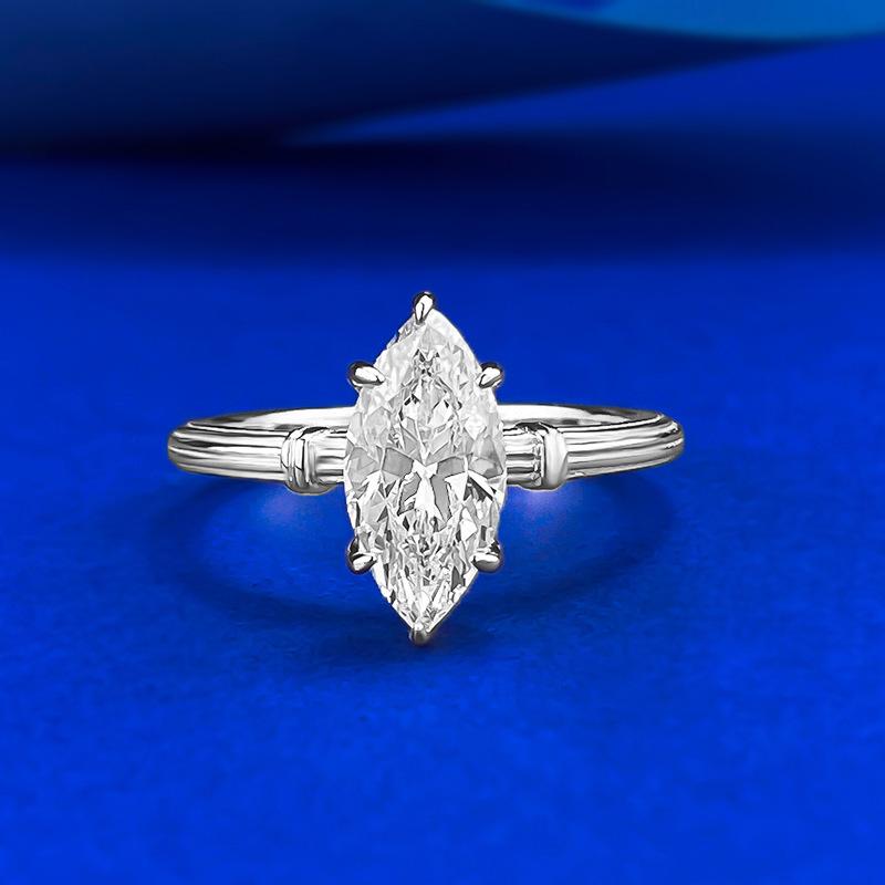 

Jewelry Retro Knot Twist 6 * 12 Horse Eye Ring Medieval Light Luxury No. 9