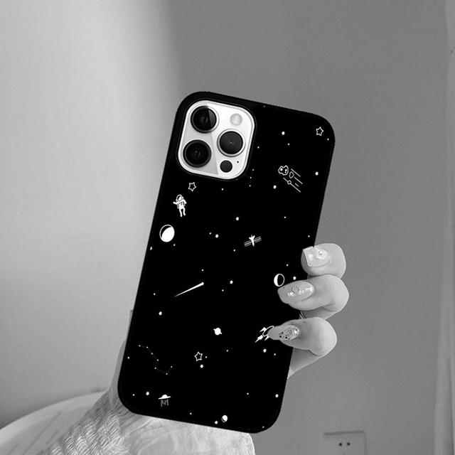 Astronaut Stars Constellation Phone Case Back Cover for iPhone 17 Air 16 15 14 13 11 12 Pro Max PlusS Shell Coque