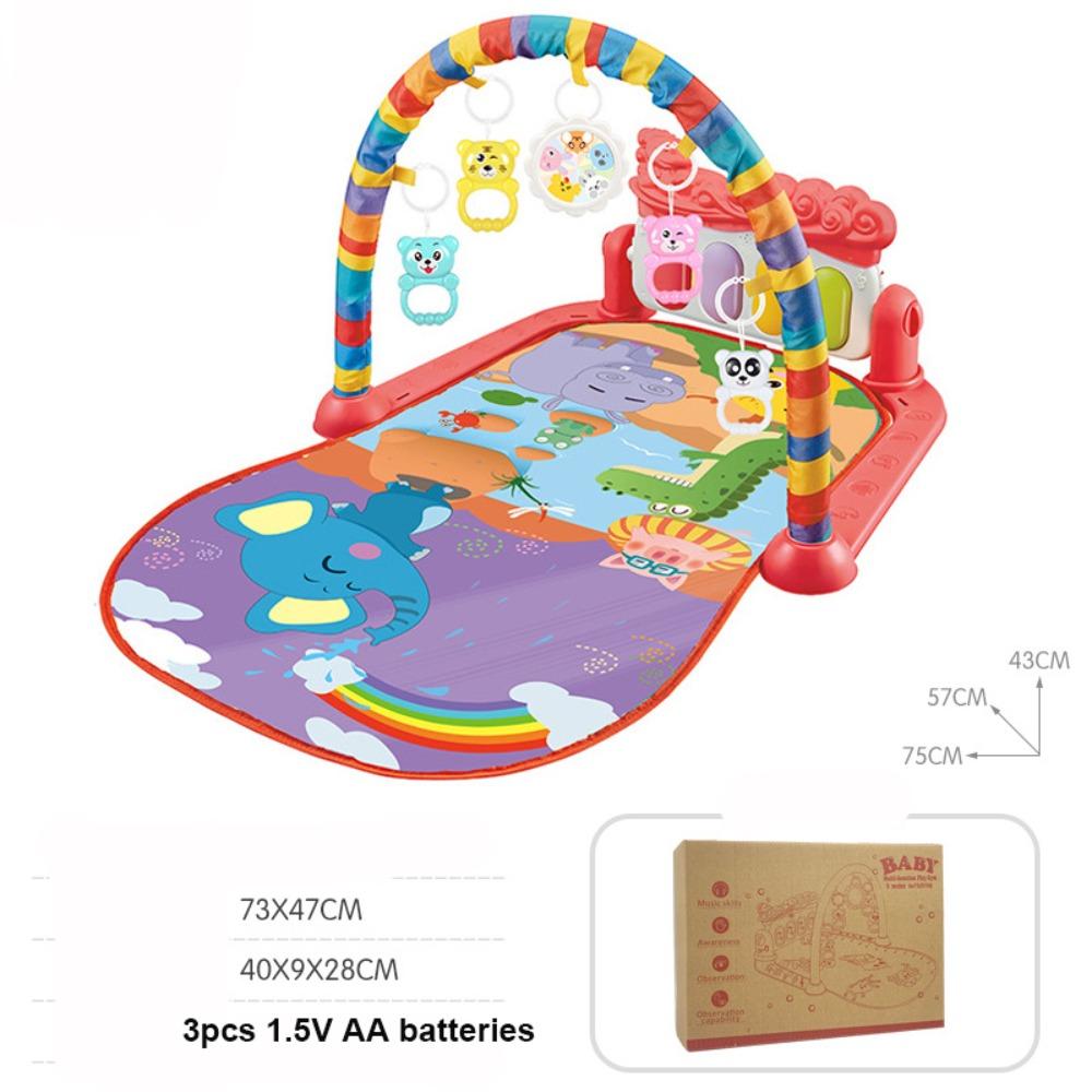 

Мультяшный Детский Фитнес-Стенд Музыкальное Воспроизведение Подарки Игровая Площадка с Педалями Новорожденный 0-36 Месяцев 5