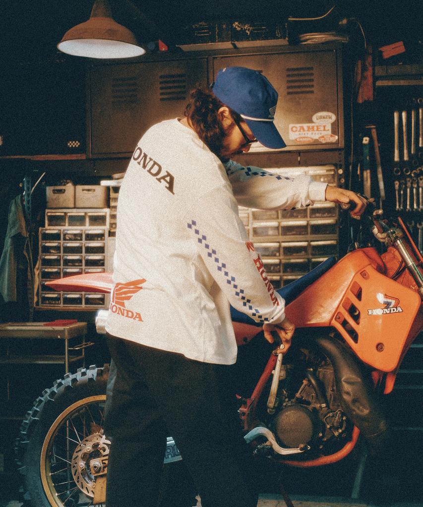 PHYPS MOTORCYCLE Honda Vtg Trucker Cap_Blue