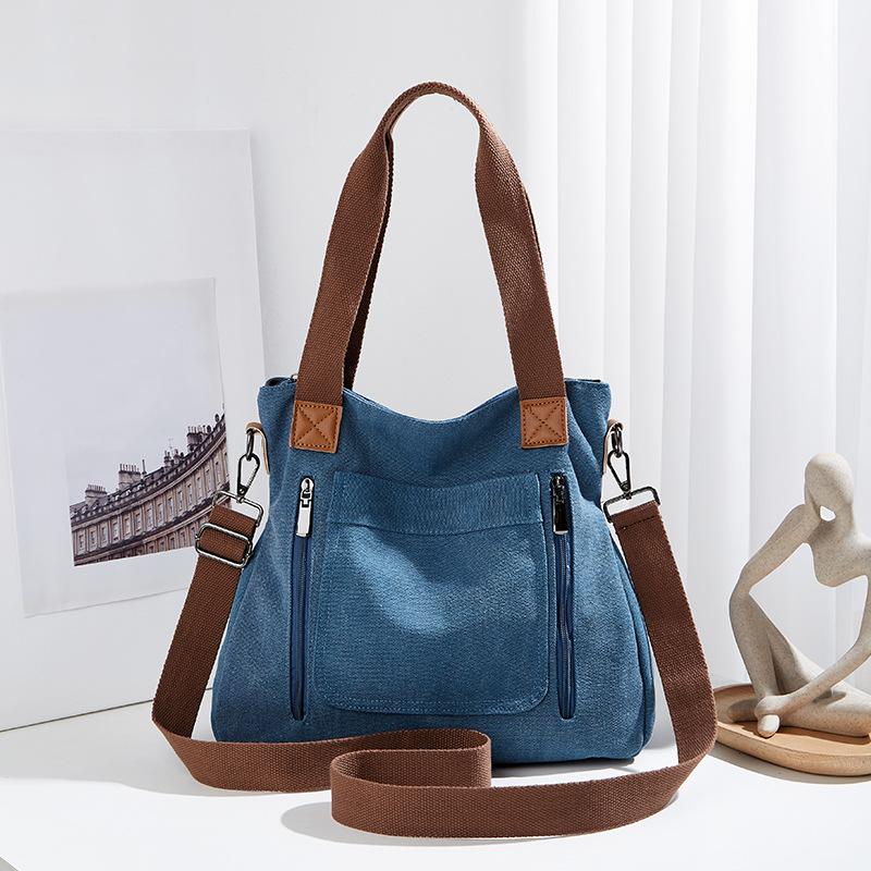 

Зимняя новая многофункциональная практичная портативная холщовая сумка большой вместимости, ретро, повседневная, на плечо, мессенджер, женская сумка