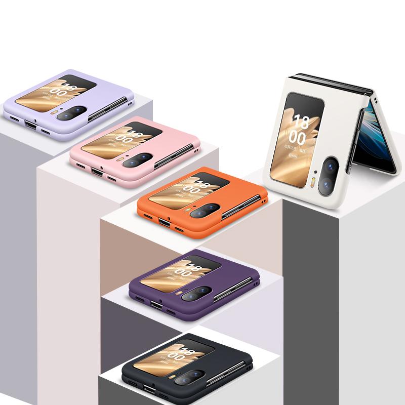 Matte Magnetic Anti-fingerprint PC Case For Oppo Find N3 N2 Flip Car Adsorption Shockproof Back Cover Shell