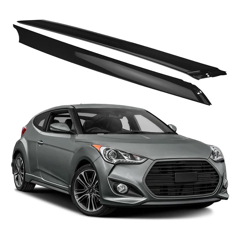 1Pair Glossy Black Windshield Pillar Moulding Trm Fit For Hyundai Veloster 2012-2018 861702V000 861802V000