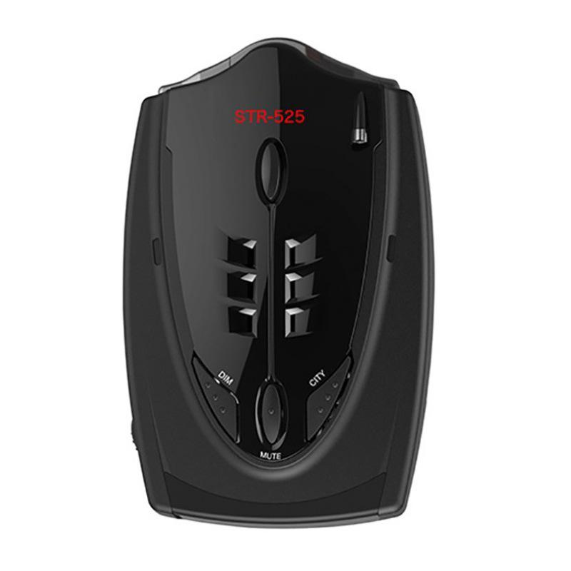 Vehicle Radar Detector with Speed Warning, Supports Mobile Cameras & 3-Language Voice (Chinese, English, Russian)