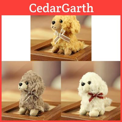 Adorable Teddy Dog Plush Toy Keyring With Polyester Fiber For Backpack Decor And Gifts