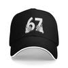 67 Hands Meme Number 67 Graphic Funny Six Seven Design Sun Baseball Cap Summer Men Women Design Trucker Hat Sunscreen Streetwear