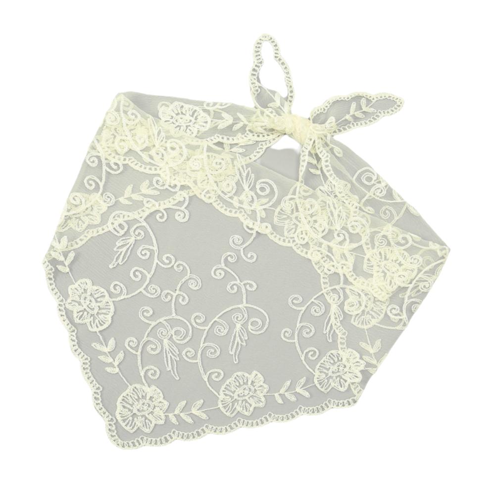 

Тонкий кружевной платок для волос Ins, ажурная женская кружевная бандана, модная ретро треугольная повязка на голову, лето Style 9