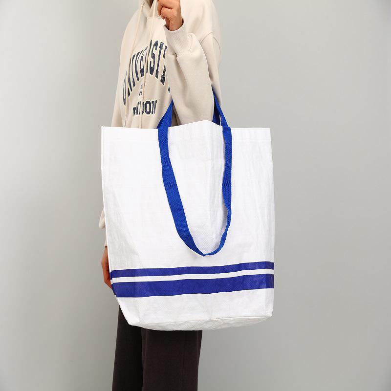 IKEA Extra Large Laminated Woven Tote - Trendy Clothing & Gift Shopping Bag