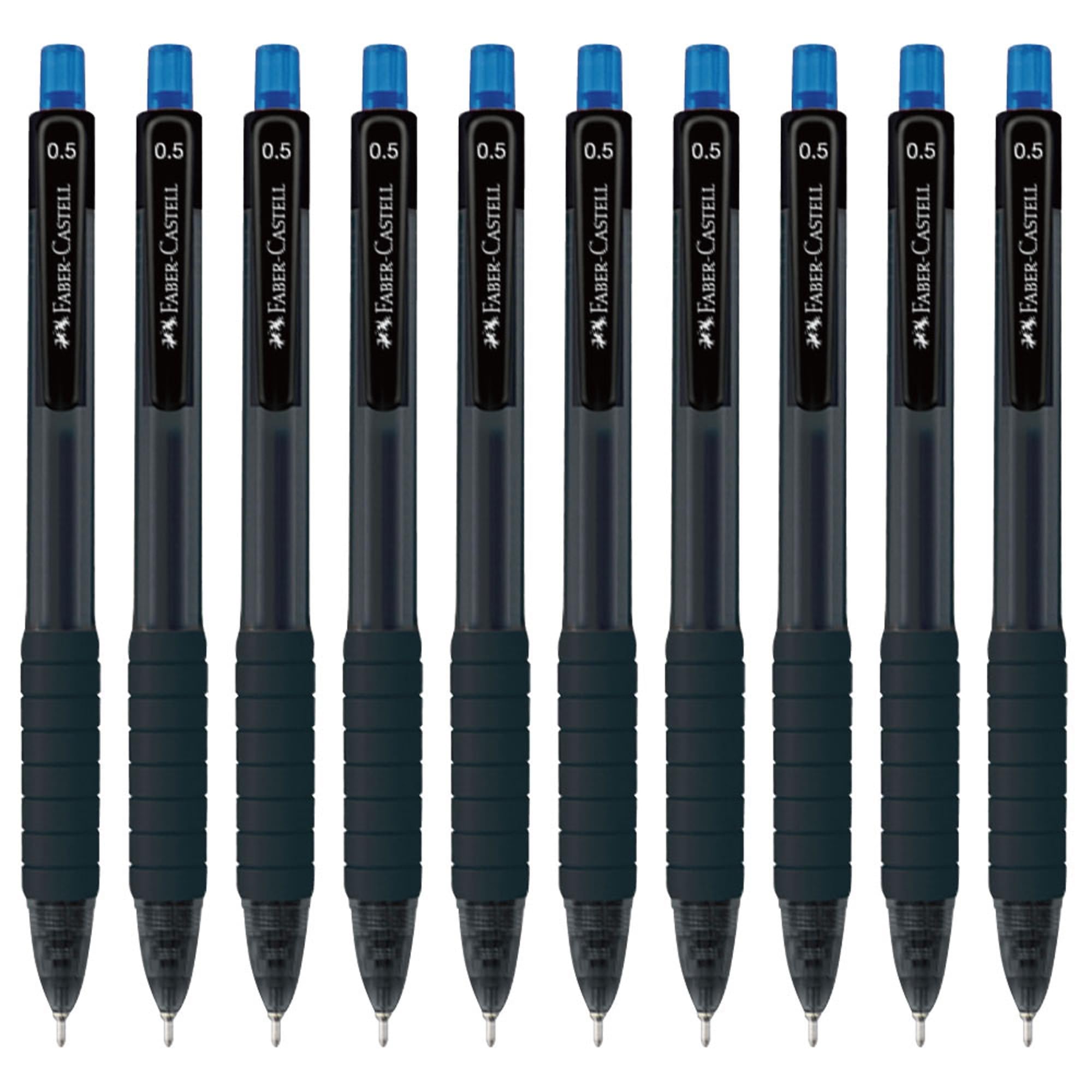 

Faber-Castell Fast Gel Z Gel Ink Ballpoint Pens, 0.5mm, Blue, Pack of 10, 27111022