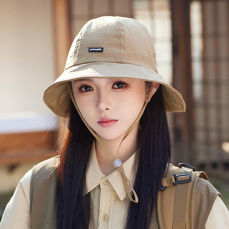 Fisherman Hat Summer Anti-Splashing Shawl Sunscreen Couple Solid Color Sun Hat