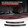 AAUF1 1Pcs Car Carbon Fiber Rear Bumper Trunk Protection Stickers For Mercedes Benz Amg W204 W213 W205 W211 W212 W176 W205 W203