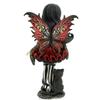 Jouet - Fille fée gothic noir et rouge avec chat - Mixte - A partir de 3 ans