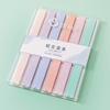 6Pcs Highlighter Pen Macaron Color Smooth Writing Soft Nib Aesthetic Cute Double Head Art Marker Pen for School