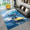 MINISO Stitch Angel Cartoon Carpet Rug for Playroom Bedroom Living Room Sofa Home Decor,kids Game Area Rug Non-slip Floor Mat