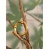 Yhpup 6789# Daily Classic Fashion Stainless Steel Smooth Glossy Ring 18k Gold Plated Hypoallergenic Jewelry High Quality Plated