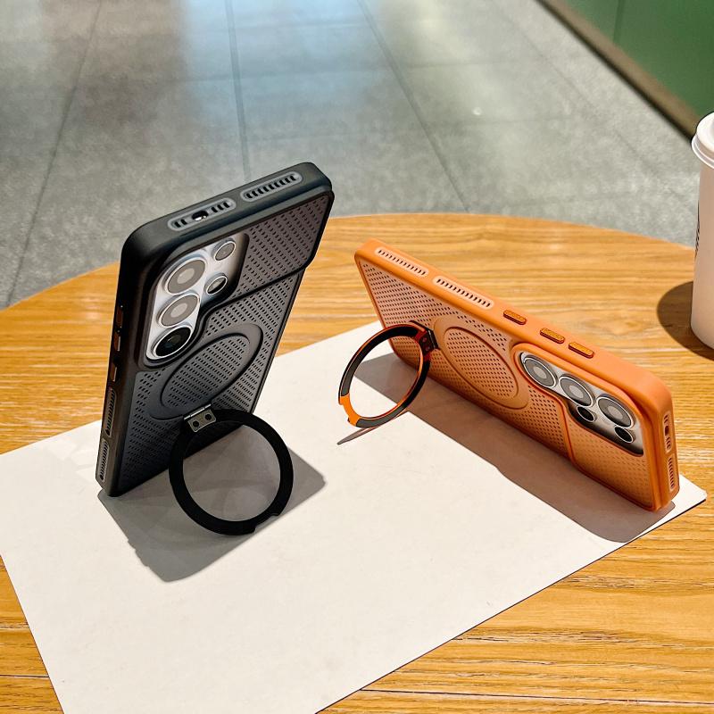 Luxury cooling bracket magnetic suction for Magsafes phone case for SamsungGalaxy S26 S25 S24 Ultra anti drop protective cover