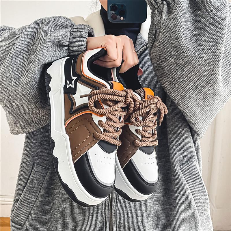 Spring and Autumn New Boutique Men's Sneakers Fashion Versatile Casual Board Shoes Lightweight Soft Bottom Sports Running Shoes