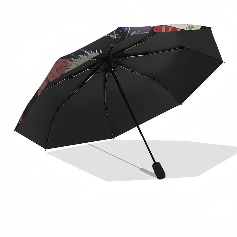 1pc Jujutsu Kaisen Characters Outdoor Umbrella - Automatic Opening/Closing, 3-Fold Design, 8-Bone Iron Frame - Perfect Gift for Fans, Travelers, Daily