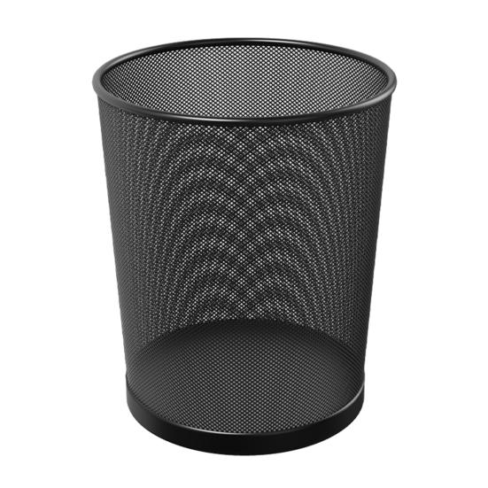Garbage Can with Polished Rolled Bin Moisture Edges Trash Resistant Rustproof Wastebasket