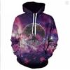 Unisex Hoodies & Sweatshirts 3D Beautiful Starry Sky Pattern Fashionable Adult Long Sleeve Hoodie