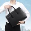 SCHWARZETIENNE Men's Genuine Leather 14-inch Business Briefcase