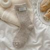 Ladies Autumn and Winter Thick Warm Flanging Cloth Label Home Sleep Tube Socks