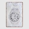 The Iced Out Rolex In Frozen Water Retro Metal Sign Poster Custom Club Tin Sign Indoor Home Decor Room Decor Wall Decor