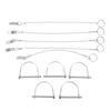 KIMISS Coupler, 5Pcs 6 X 70mm Arch Coupler Pin with Anti Lost ChainStainless Steel Shaft Locking Pin for ATV UTV Truck Trailer