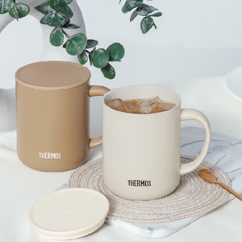 Thermos TJDG-420 Ceramic Coated Insulated Mug with Handle, 410ml