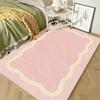 Cream Style Rugs for Bedroom Thick Plush Living Room Decoration Anti-slip Carpet Fluffy Soft Bedside Rug Home Washable Floor Mat