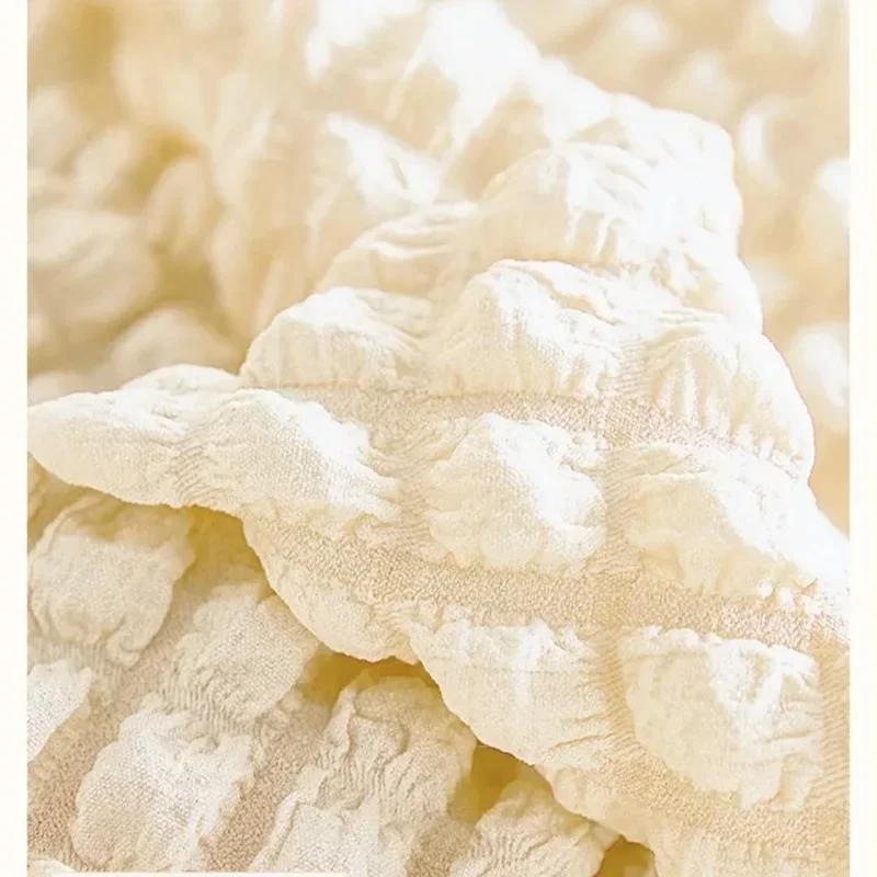 Elastic Armless Sofa Cover for Living Room Polar Fleece Relaxing Sofa Slipcovers All Inclusive Lounge Couch Protectors