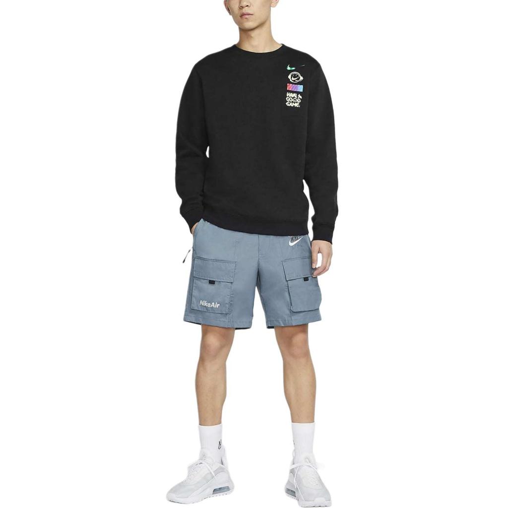 Nike Sweatshirts Men's Black Crew Neck Moderate Regular DC3938-010