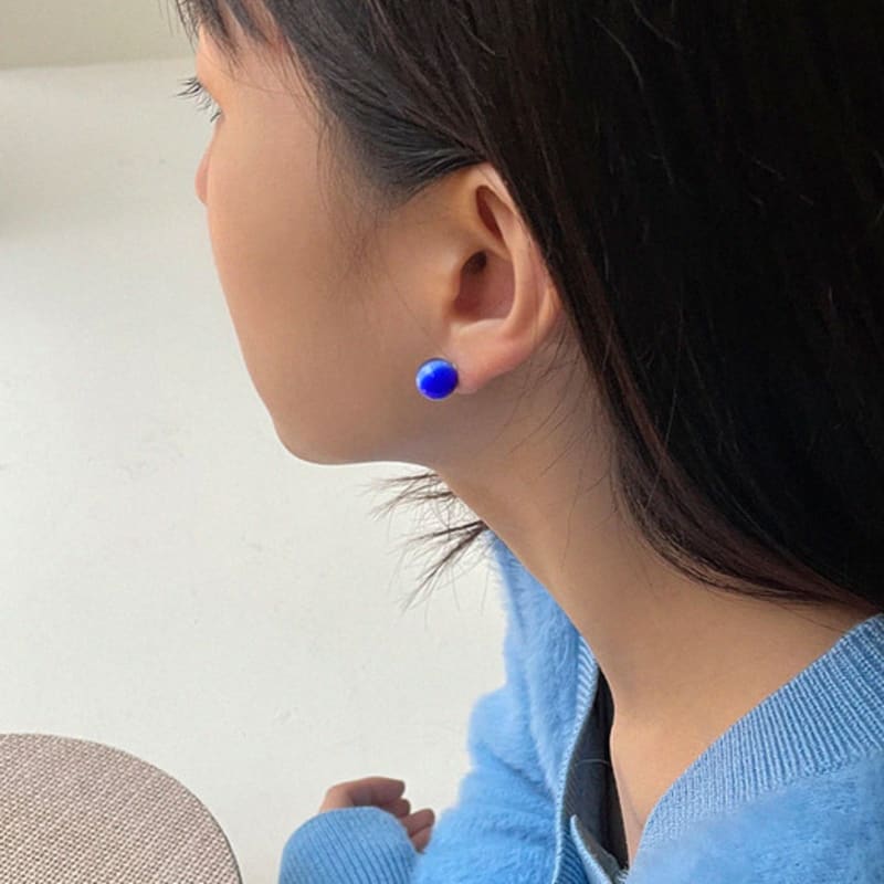 

geegee [silver925] cats eye earring BLUE