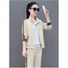 Completo Sportivo Casual Semplice alla Moda da Donna Primavera Autunno Cardigan con Zip Tuta Pantaloni Due Pezzi