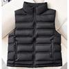 Gilet in Cotone Piumino Lento Autunno Inverno Coreano da Donna Corto con Collo Rialzato Senza Maniche Giubbotti Gilet alla Moda