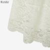 ZANZEA Women Summer Casual Lace Patchwork Long Skirts