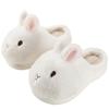 Cute rabbit cotton slippers female winter furry girl heart warm non-slip home indoor and outdoor wear