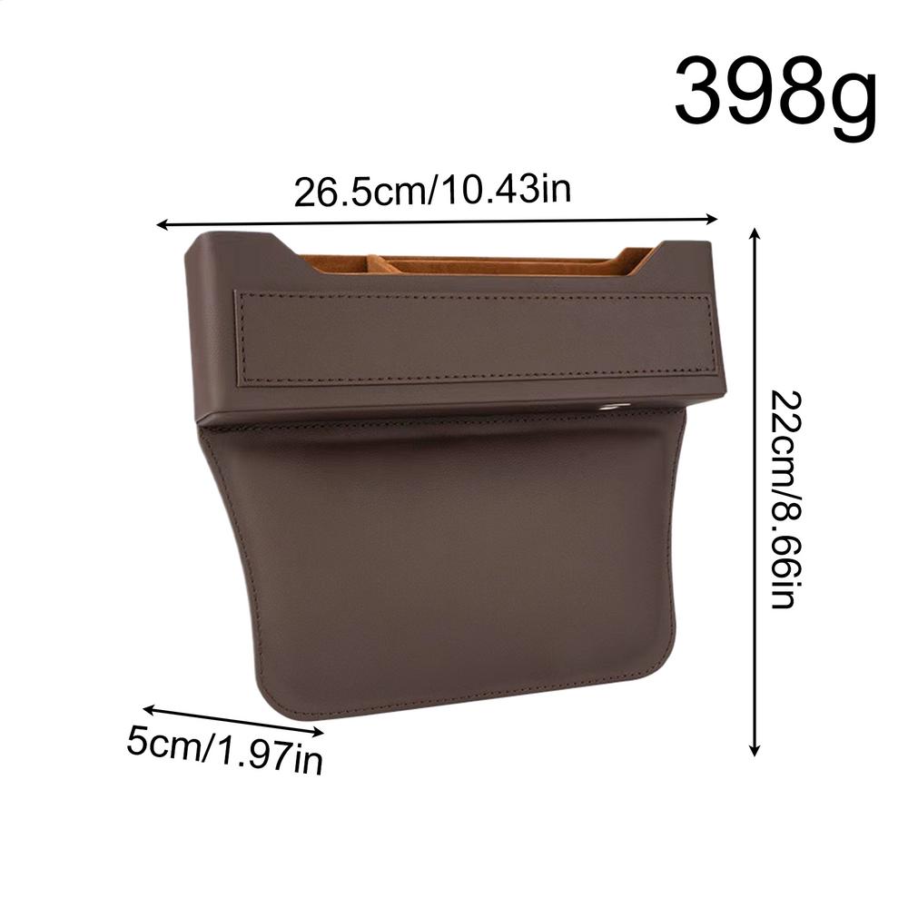 Car Seat Gap Organizer Auto Interior Storage Box Car Gap Filler Organizer for Phone Sunglasses Cards Keys Money for Trucks SUV