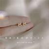 Gold Color Simple Small Butterfly Stud Earrings for Women Cute Hypoallergenic Daily Wear Ear Piercing Jewelry Wholesale
