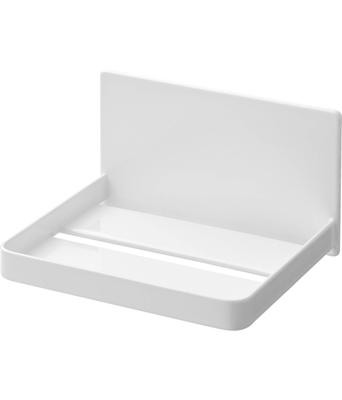 Yamazaki Jitsugyo Magnet Badezimmer Kopfmassagegerät Aufbewahrungsregal Weiß B14,5 x T12 x H8cm Tower Schwebende Aufbewahrung Aufbewahrung für Beauty-Geräte 1668
