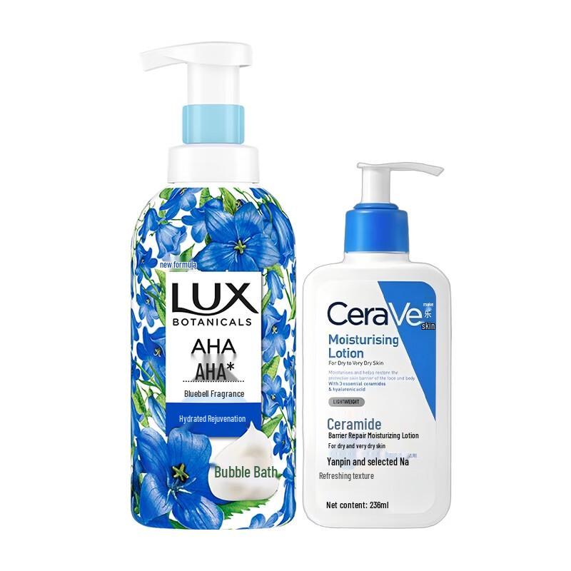Lux & CeraVe Shower & Lotion Bundle
