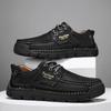 Modische Stilvolle Version Herren Leder Wanderschuhe Outdoor Rutschfest Walking Sneakers Oxford Schuhe Ganztägig Tragbar Trekking Schuhwerk Trainer