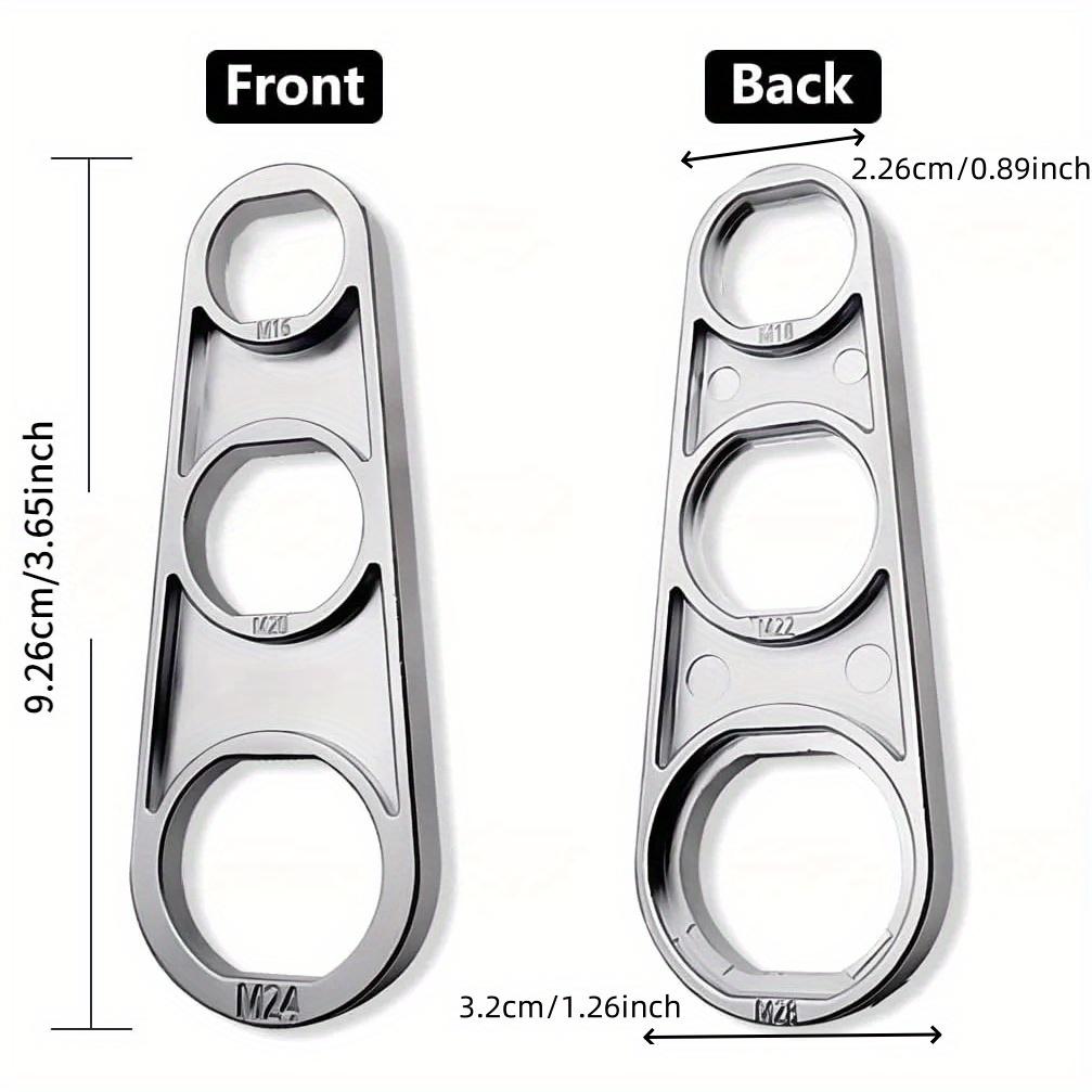 Chiave per Aeratore del Rubinetto - 6 Misure, Lega di Zinco Resistente, Strumento per la Rimozione del Boccaglio con Presa Facile per Cucina e Bagno