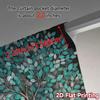 2pcs   2D FLAT PRINTING Curtains (Without Rod) Emerald Tree Minimalist Modern Curtains Durable 100% Polyester Fabric Curtains