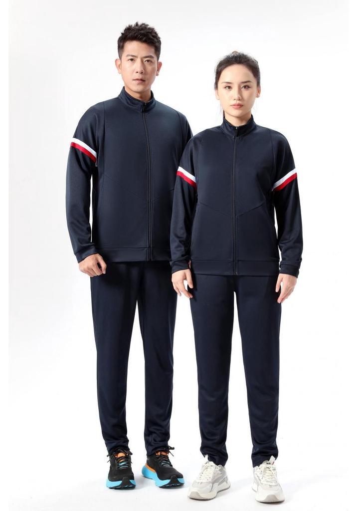 Autumn-Winter Casual Sports Jacket and Trousers: Adult & Children Student Uniform for Sports Meetings & University Events