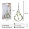Portable Stainless Steel Scissors for Crafts, Thread Ends & Tea Ceremonies - Sharp Tip, Retro Design