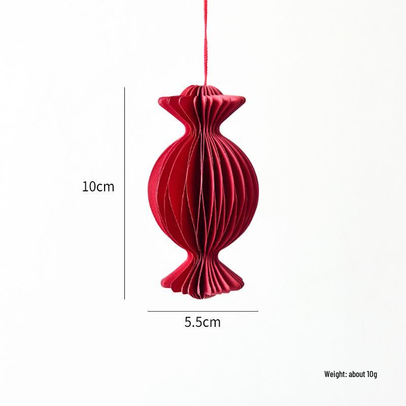 NUCHI Christmas Tree Ornaments: Origami Honeycomb Snowman Ball Pendants