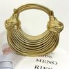 Handwoven Macrame Noodle Design Shoulder Crossbody Bag
